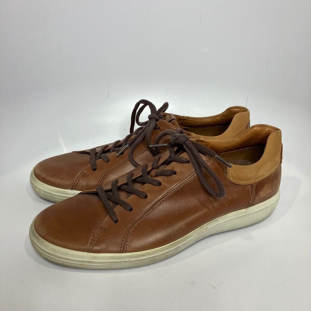 Ecco soft 7 brown leather sneakers men's size 43 US size 9 business casual